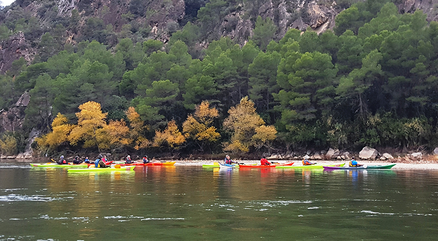 Rutes en piragua per l’Ebre a la tardor-hivern