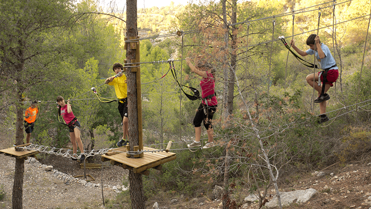 Paquets combinats d'aventura — Kayak i parc aventura