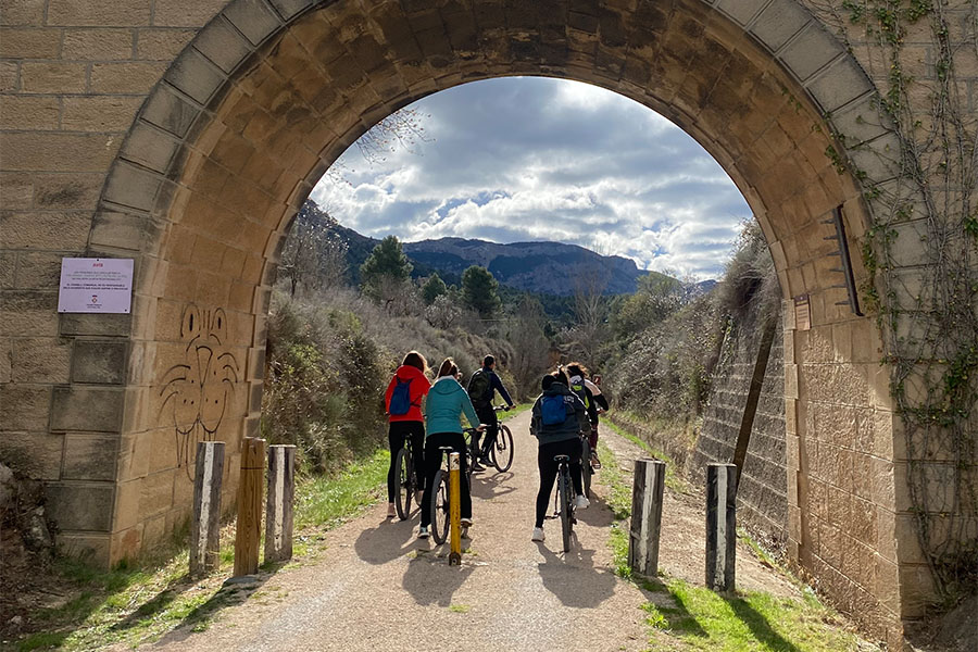 Ruta Via Verda Terres de l'Ebre en bicicleta